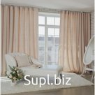 Штора портьерная  "Этель" 265*270 см Валенсия  Белое золото,100% п/э