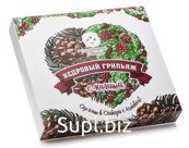 Кедровый грильяж с Малиной ,120 гр