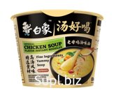 Лапша б/п BAIXIANG со вкусом куриного супа (111г*5шт*6) Китай