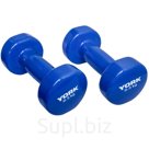 Гантель виниловая York 0.5кг (синяя) арт.B26313