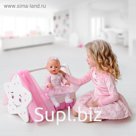 Игрушка детская: кроватка для кукол звездочка с постельным бельем и балдахином, коллекция «Diamond star»