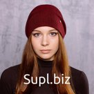 Шапка женская, цвет бордовый, размер 56-58