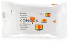 Салфетки Konoos для ЖК-экранов в мягкой пачке KSN-15