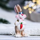 Фигура "Заяц с подвеской" МИКС, 5х5х8см