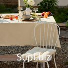 Подушка на стул «Этель» Home, 42×42 см, цвет молочный, 100% хлопок, саржа 250 г/м²