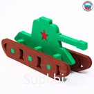 Игрушка для купания «Танк» конструктор, 3D-фигурка