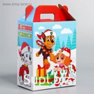 Коробка складная "Доставка подарков", PAW Patrol, 16 х 21 х 10 см