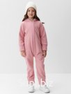 Комбинезон флисовый детский MINAKU: Fleece Soft, розовый, рост 122 см