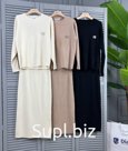 Шикарные брендовые трикотажные двойки с юбкой MiU MiU