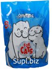 Селикагеливый наполнитель для лотков и клеток For Cats, 8л