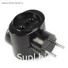 Тройник электрический REXANT, 6 А, без з/к, биметалл, черный