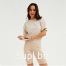 Футболка женская MINAKU OVERSIZE FIT: цвет аквамарин, р-р 44