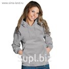 Толстовка женская, размер 50, цвет серый меланж