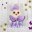 Игрушка из пенопласта «Зайка с цветочком», большие глазки, МИКС