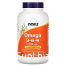 БАД «Now Foods» Omega 3-6-9, 1,000 mg, 250 капсул