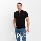 Футболка поло мужская MINAKU REGULAR FIT: чёрная, р-р 52