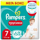 Подгузники-трусики Pampers Pants 7 17+кг 68шт Артикул: 7743