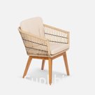 Стул Letto (с упаковкой) Индийское дерево, RAL 1014, Jamaica beige, Ясень.Тик - 1/2