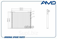 Фильтр Салона Hyundai Tucson/Solaris/Kia Sportage/Rio Afw1216 (Filtron K1232, Mann Cu2336) Afw1216 AMD арт. AMD.FC32C