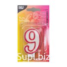 Свеча цифра "9"