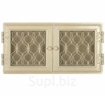 Вентиляционная решетка Parkanex Стильная белая 24х46 см