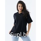 Футболка женская однотонная Bio-Textiles, размер 48, цвет чёрный