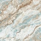 Lunman ER1605 Винил на флизелине (1,06*10,05) Бирюзовый/Коричневый, Мрамор Wiganford by Solo