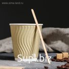 Палочка размешиватель деревянная "Доброе дерево", 140х6х1,3 мм
