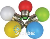 Светодиодная лампа для Белт-лайта Rich LED, 1 Вт, d=45 мм, RGB, RL-BL-E27-G45-RGB