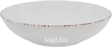 Deep plate, 20cm, 890ml. Collection: Aurora. Color: white.