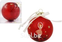 Christmas tree ball "Girl in a dance", d8cm