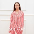 Рубашка женская KAFTAN "Полоса", размер 44-46, цвет белый/красный