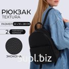 Рюкзак городской на молнии TEXTURA, цвет чёрный