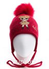 Шапка на завязках "LOL" с меховым бубоном (раз.50-52)