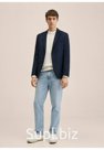 Пиджак Messina из итальянской шерсти Fine Merino Wool. Цвет: Темно-синий