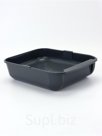 Туалет для кошек Марсель глубокий с сеткой 50×34.5×12 см (полипропилен) серый