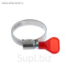 Хомут с "барашком" TUNDRA krep W2,  диаметр 25-40 мм, ширина 9 мм, нержавеющая сталь