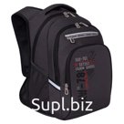 Рюкзак Grizzly, 26*39*20см, 2 отделения, 4 кармана, анатомическая спинка, черный
