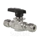 Кран шаровый обжимной серия 102, ( об.вр.6мм x об.вр.6мм ), PEEK, 414PN