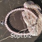 Бусы, чокер из натурального камня Розовый кварц