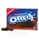 Печенье OREO (Орео) шоколадное, начинка со вкусом шоколада, 228 г, картонная коробка
