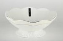 Ваза для фруктов на ножке 23см/1300мл Снежная королева