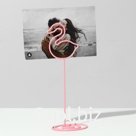 Ценникодержатель с зажимом "Лебедь", 3,5*4*11см, цвет розовый