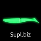 Виброхвост Helios Guru Phosphorus, 7.6 см, 9 шт. (HS-29-041)