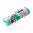 Пакеты для мусора особопрочные, 60 л, 15 шт., бирюзовые, АКОР Домашняя серия