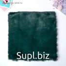 Мех искусственный для творчества плотность 1200 гр "Тёмно-зелёный" 30х30 см