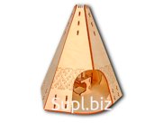 Деревянный кукольный домик - чум