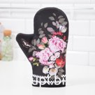 Варежка-прихватка Flowers, 20×28 см, саржа, 100% хлопок, ватин 250 г/м²
