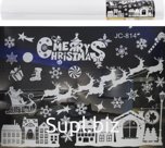 Decorative stickers "Christmas miracle" in a set of 2 sheets. Size: 50x35 cm.