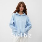 Худи женское MINAKU: SPORTY &amp; STYLISH цвет голубой, размер 42-44